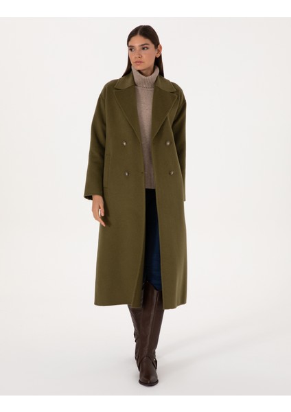 Kadın Haki Kaşe Kaban 50308929-VR027 modelleri