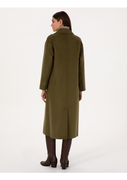 Kadın Haki Kaşe Kaban 50308929-VR027 fırsatları