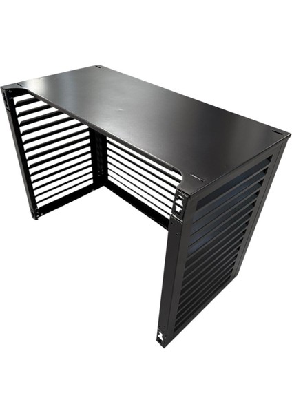 Klima Motoru Gizleme Kafesi 9000-12000 Btu 86X44X65 cm (H) Ral 9005 Siyah Panjur Xs Modeli