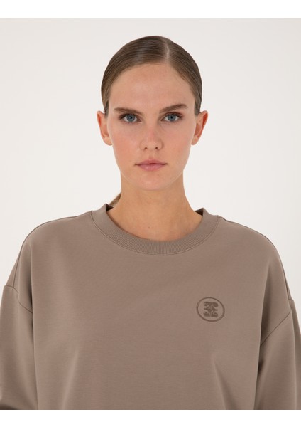 Kadın Vizon Oversize Sweatshirt 50314963-VR052 fiyatları