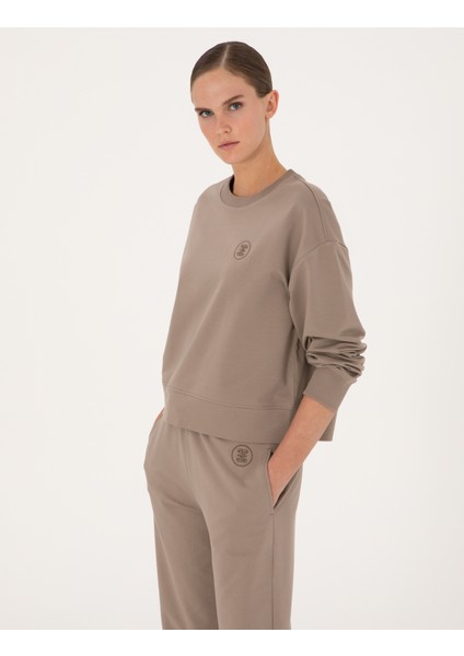 Kadın Vizon Oversize Sweatshirt 50314963-VR052 modelleri