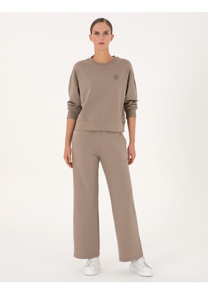 Kadın Vizon Oversize Sweatshirt 50314963-VR052 fırsatları