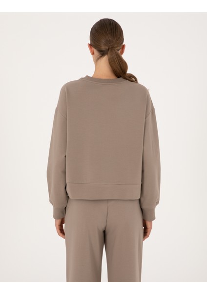 Kadın Vizon Oversize Sweatshirt 50314963-VR052 indirimleri