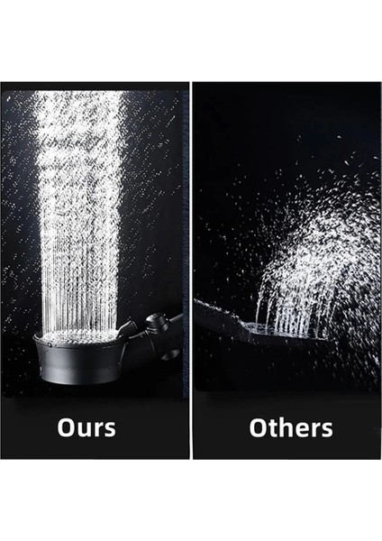 Siyah Turbo Pervaneli 5 Fonksiyonlu Duş Başlığı Duş Seti Duş Hortumu Mafsal fiyatları