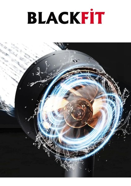 Siyah Turbo Pervaneli 5 Fonksiyonlu Duş Başlığı Duş Seti Duş Hortumu Mafsal fırsatları