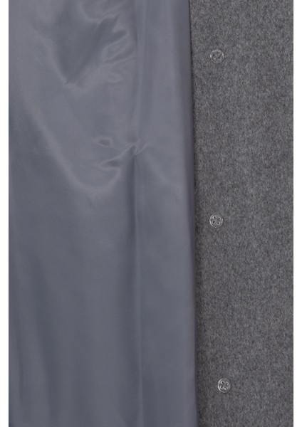 Kadın Antrasit Melanj Kaşe Kaban 50308956-VR081 indirimleri