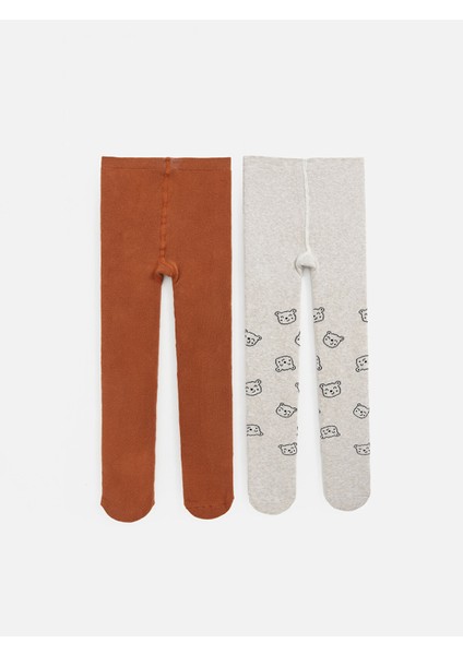 Yeni Sezon Basic Erkek Bebek Külotlu Çorap 2'li