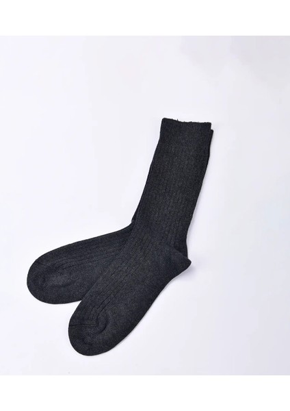 Joan Erkek Uzun Bambu Soket Çorap Gri