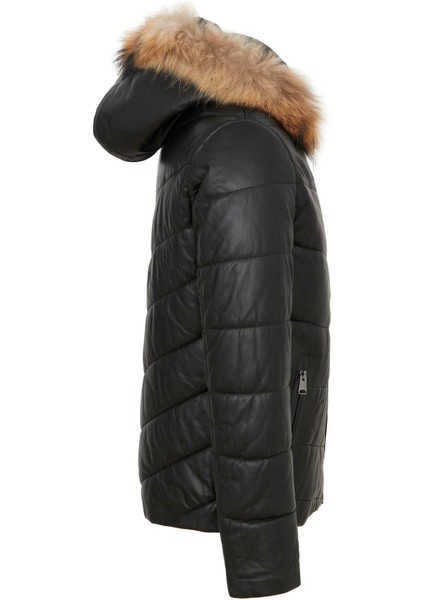 Siyah Hakiki Deri Erkek Hakiki Deri Mont - E23KDM310463-Q3H modelleri