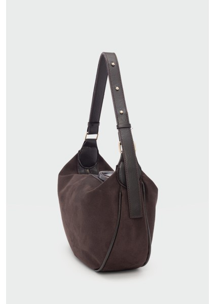 Poppin Süet Omuz Çantası Kahve fiyatları