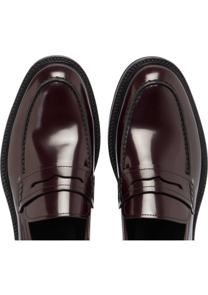 Bordo Hakiki Deri Erkek Casual Ayakkabı - E24S1AY56972-A36 indirimleri