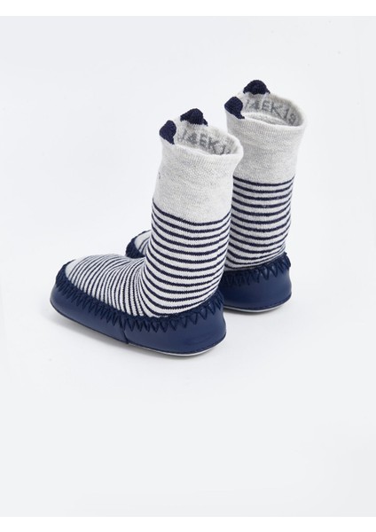 Yeni Sezon Baskılı Erkek Bebek Ev Çorabı modelleri