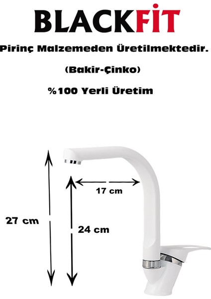 Beyaz Mix Mutfak Bataryası Çift Su Grişli Çeşme Eviye Bataryası Mutfak Çeşmesi fiyatları