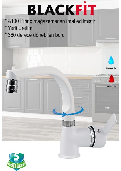 Beyaz Delta Lavabo Bataryası Oynar Başlıklı Banyo Bataryası Çift Su Girişli Lavabo Musluğu Çeşme modelleri