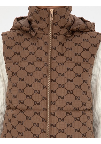 Kadın Bej Regular Fit Yelek 50313957-VR011