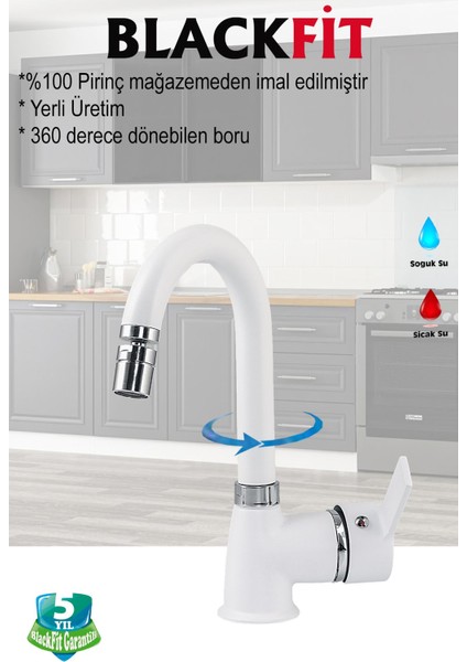 Beyaz Delta Lavabo Bataryası Oynar Başlıklı Banyo Bataryası Çift Su Girişli Lavabo Musluğu Çeşme modelleri