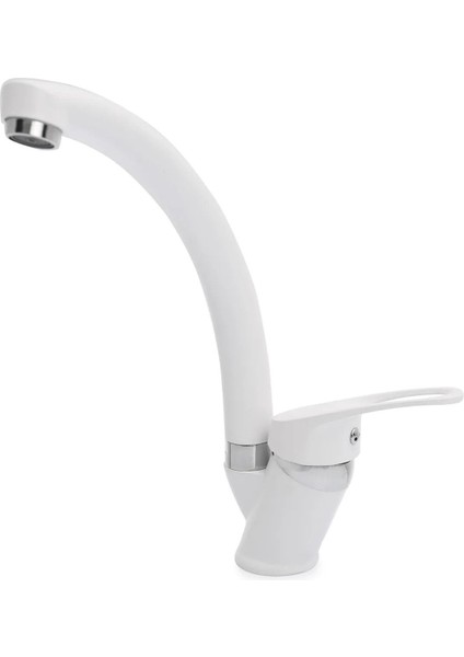 Beyaz Mix Lavabo Bataryası Çift Su Girişli Aç Kapa Banyo Bataryası modelleri