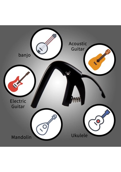 Flamma Fgc-01 Gitar Kaposu Metal Koruma Elektro Akustik Gitar Bağlama Ukulele Mandolin Banjo Için fiyatları