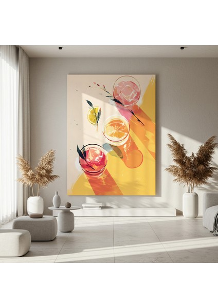 Modern İllüstrasyon Kokteyl Tablosu fırsatları