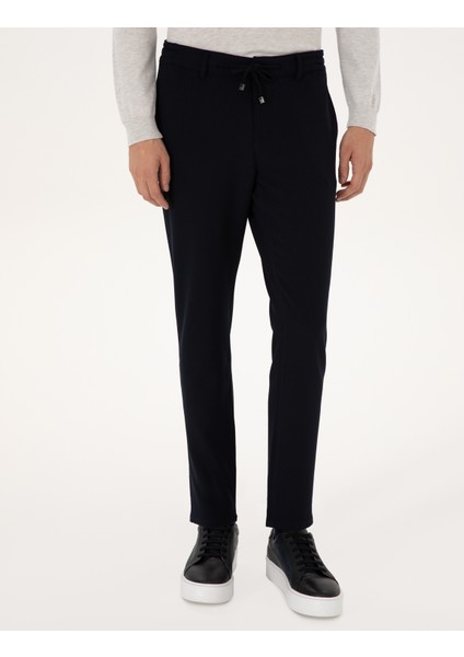 Erkek Lacivert Slim Fit Kanvas Pantolon 50309926-VR033 fiyatları