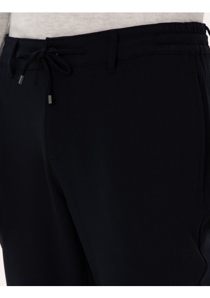 Erkek Lacivert Slim Fit Kanvas Pantolon 50309926-VR033 indirimleri