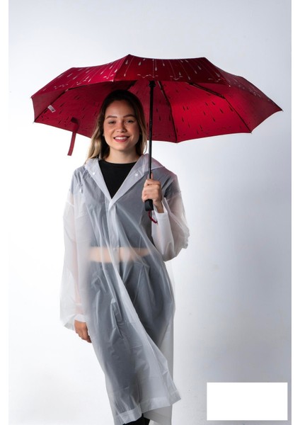 Damla Desenli Fiberglass Güçlü Mekanizma Tam Otomatik Kadın Şemsiye fiyatları