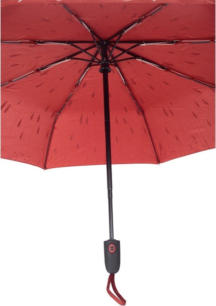 Damla Desenli Fiberglass Güçlü Mekanizma Tam Otomatik Kadın Şemsiye indirimleri