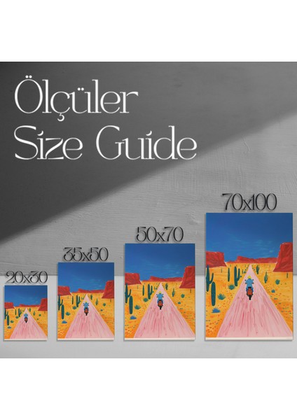 Çöl Yolculuğu Modern Sanat Tablosu modelleri