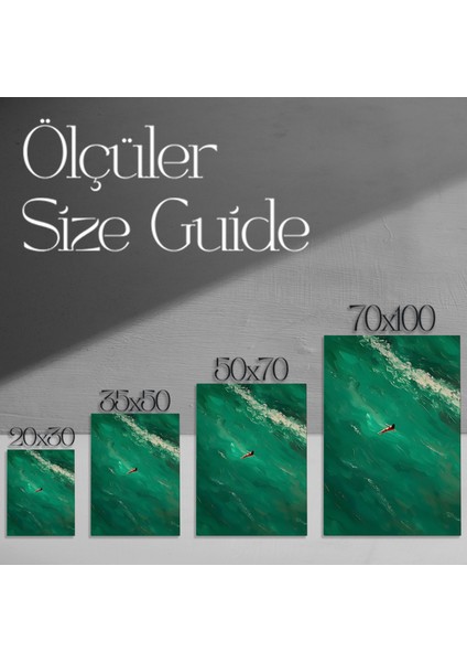 Akrilik Boya Tekniğiyle Gerçekleştirilmiş Soyut Deniz Manzarası Tablosu modelleri