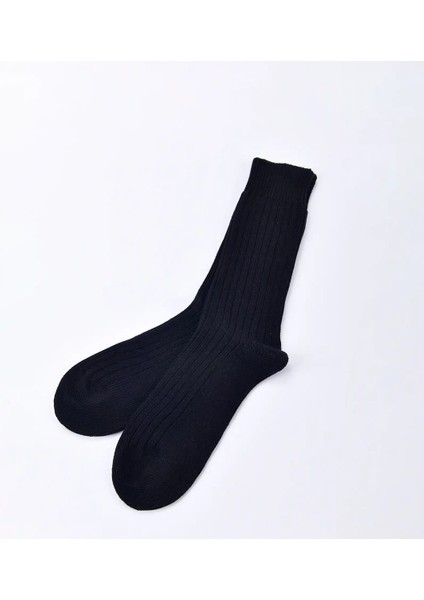 Verda Erkek Uzun Pamuk Soket Çorap Siyah