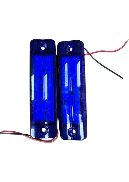 18 LED Parmak LED Kasa Dorse Lambası 12V Mavi (E Belgeli) 2 Adet Fiyatı