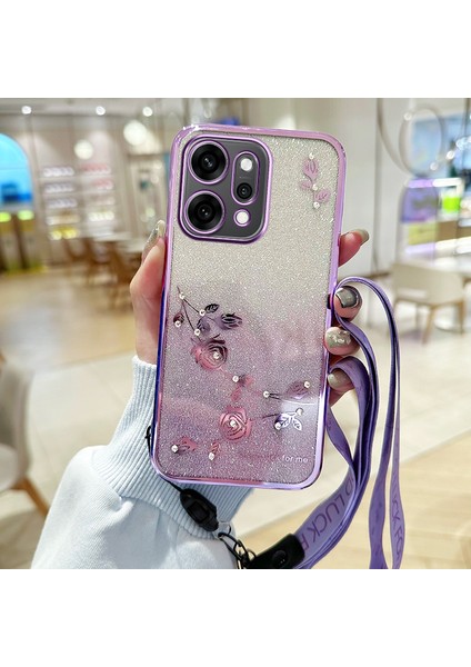 Oppo RENO14 Pro 5g Tpu Degrade Telefon Kılıfı ve Boyun Askıları (Yurt Dışından)