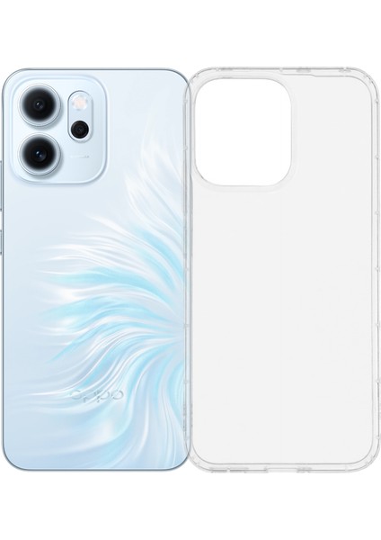 Oppo RENO14 F 5g Şeffaf Tpu Telefon Arka Kapağı Hava Yastığı Koruması (Yurt Dışından)