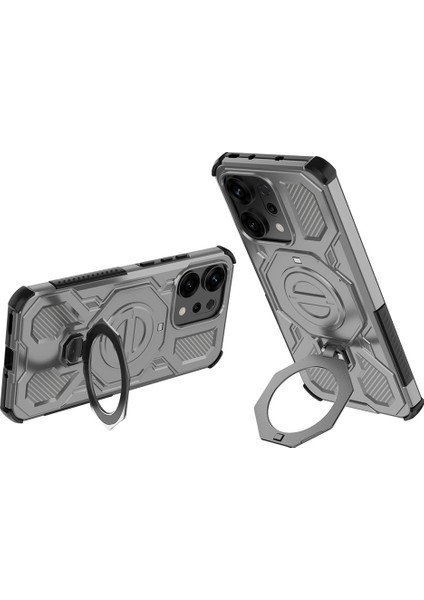 Oppo RENO14 5g Manyetik Kılıf Döner Metal Ayaklı Pc + Tpu Telefon Arka Kapağı (Yurt Dışından) fiyatları