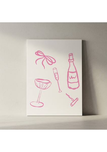 Pembe Tonlarda Illüstrasyon Tablosu fiyatları