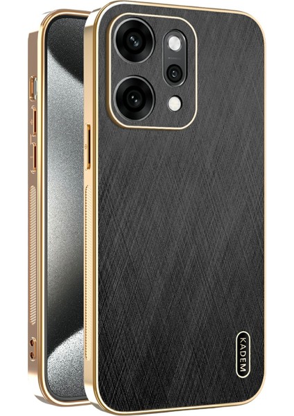 Oppo RENO14 5g Galvanik Ipek Doku Pu + Tpu Telefon Arka Kapağı (Yurt Dışından)