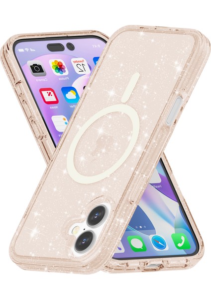 iPhone 17 Simli Toz Pc + Tpu Telefon Kılıfı Magsafe ile Uyumlu (Yurt Dışından) fırsatları