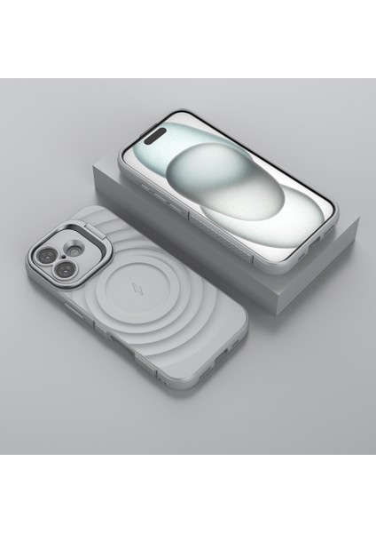 iPhone 17 Pc Kickstand Dalgalı Doku Tpu Telefon Kılıfı Magsafe ile Uyumlu (Yurt Dışından) indirimleri