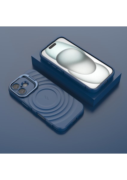 iPhone 17 Pc Kickstand Dalgalı Doku Tpu Telefon Kılıfı Magsafe ile Uyumlu (Yurt Dışından) indirimleri