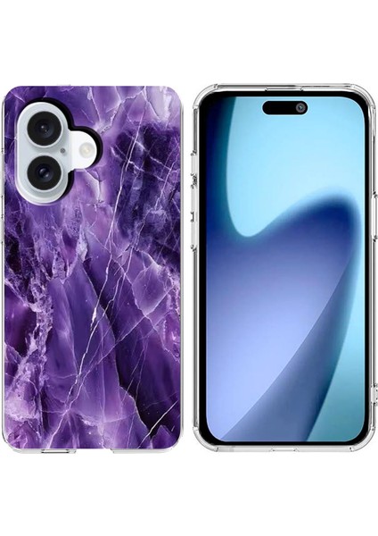 iPhone 17 Mermer Yumuşak Tpu Telefon Kılıfı (Yurt Dışından)