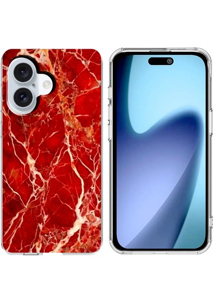 iPhone 17 Mermer Yumuşak Tpu Telefon Kılıfı (Yurt Dışından)