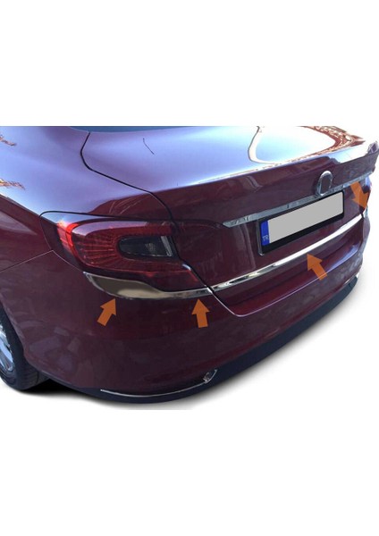 Stop Çıtası Krom 3 Parça Egea Sd 2015 ve Sonrası Modeller Için modelleri