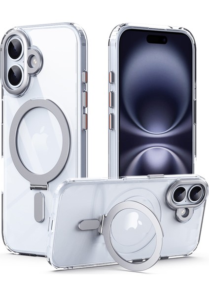 iPhone 17 Tpu + Akrilik Ayaklı Telefon Kılıfı (Yurt Dışından)