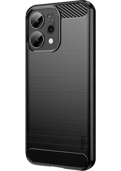 Oppo RENO14 5g Arka Kapak Fırçalanmış Doku Karbon Fiber Yumuşak Tpu Kılıf (Yurt Dışından)