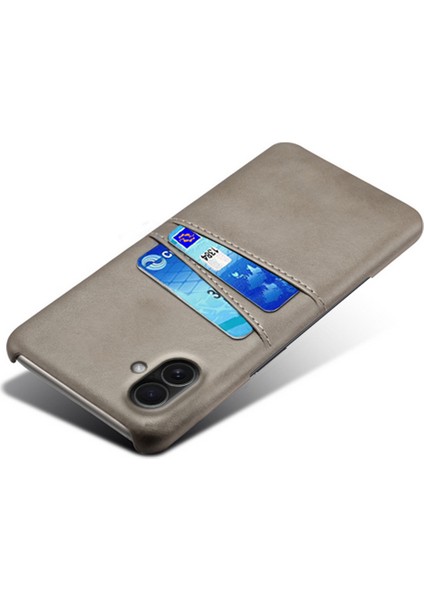 iPhone 17 Çift Kart Yuvalı Pu Deri + Sert Pc Telefon Kılıfı (Yurt Dışından) indirimleri