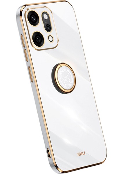 Oppo RENO14 Pro 5g Yüzük Destekli Galvanik Tpu Telefon Kılıfı (Yurt Dışından)
