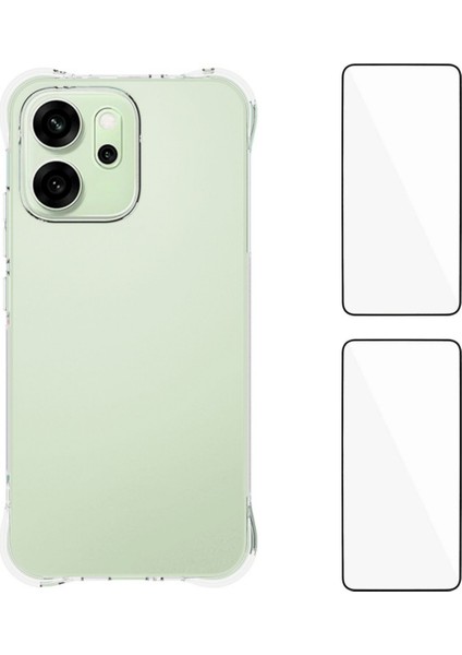 Oppo RENO14 5g Tpu Kılıf Telefon Kılıfı 2 Adet Temperli Cam Filmli (Yurt Dışından)