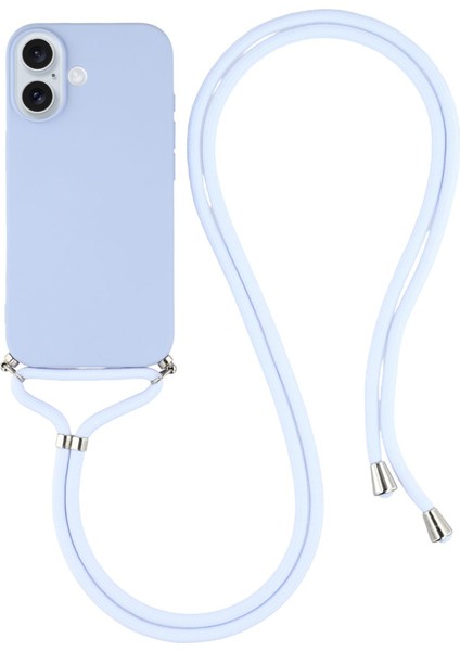 iPhone 17 Yumuşak Tpu Fiber Astarlı Telefon Kılıfı ve Omuz Askısı (Yurt Dışından)