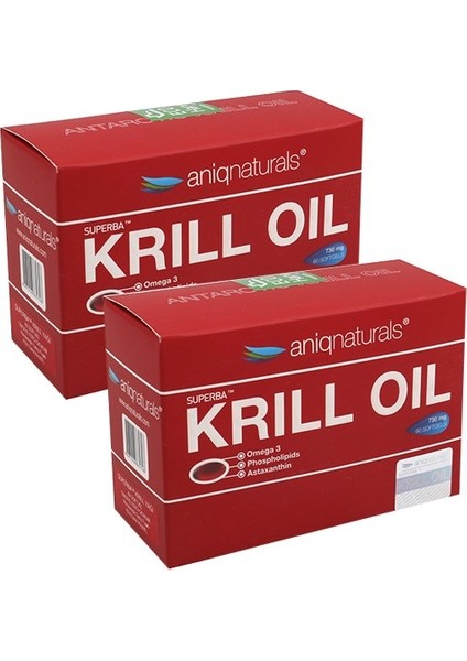 Superba Krill Oil Yağı 730 Mg 60 Softgel 2 Kutu