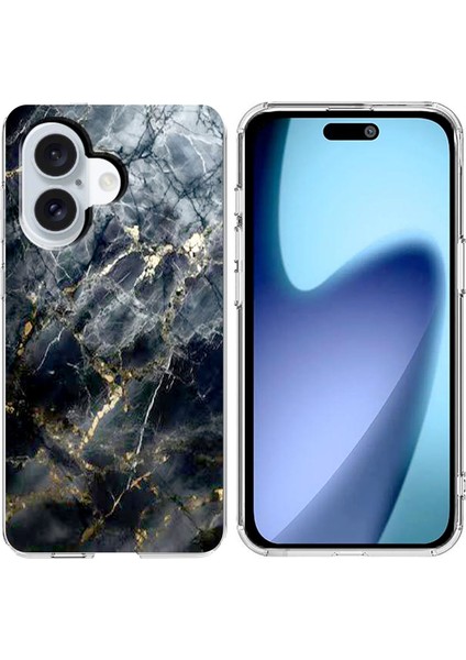 iPhone 17 Mermer Yumuşak Tpu Telefon Kılıfı (Yurt Dışından)